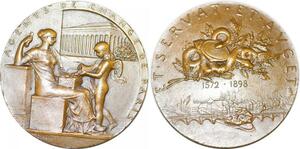 P2492 France Médaille Art Agents de Change Bourse Paris 1898 Roty Splendide ->F offre