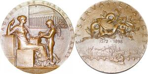 P2493 France Médaille Art Agents de Change Bourse Paris 1898 Roty Splendide ->F offre