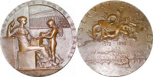 P2494 France Médaille Art Agents de Change Bourse Paris 1898 Roty Splendide ->F offre