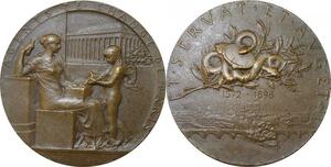 P2495 France Médaille Art Agents de Change Bourse Paris 1898 Roty Splendide ->F offre