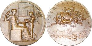 P2496 France Médaille Art Agents de Change Bourse Paris 1898 Roty Splendide ->F offre