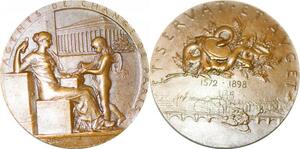 P2504 France Médaille Art Agents de Change Bourse Paris 1898 Roty Splendide ->F offre
