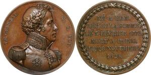 P2535 France Médaille Charles X General Foy sous Napoléon 1825 Caunois Desnoyers SPL