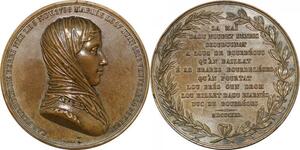 P2546 France Médaille Louis XVIII Duché Berry Merci bordelais 1821 Barre Desnoyers SUP