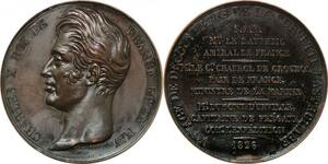 P2560 Rare France Médaille Océanie Dumont Urville Astrolabe La Perouse 1826 Desnoyers