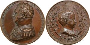 P2578 Rare France Médaille Henri Bordeaux 1820 Duc Berry 1778 Montagny Desnoyers SUP