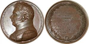 P2586 France Médaille Duc de Berry 1778 1820 Assassinat Henri IV Caqué Desnoyers SUP
