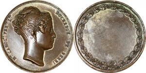 P2600 Rare France France Médaille Caroline Ferdinande Duchesse de Berri Desnoyers SUP