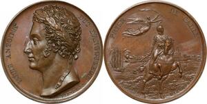 P2613 France Médaille L-A Artois Duc Angoulême Prise Cadix 1823 Paris Desnoyers SPL