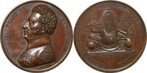 P2631 France Médaille Louis Antoine Duc Angouleme Polytechnique 1819 Desnoyers SPL