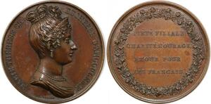 P2637 Rare France Médaille Marie Thérèse Duchesse Angoulème Gayrard Desnoyers SUP