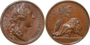 P2654 France Médaille Naissance Comte Provence Futur Louis XVIII 1755 Desnoyers SPL