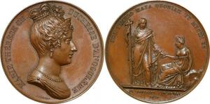 P2656 Rare France Médaille Marie-Thérèse duchesse Angoulême Gayrard 1821 Desnoyers SUP