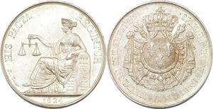 P2748 France Médaille Charles X Notaires Arrondissement Rheims 1824 Desnoyers SPL