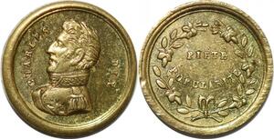 P2758 Rare France 10mm Médaille Charles X Piété Popularité Desnoyers SPL