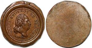 P2771 France Inedit Médaille Uniface Louis XVIII Reynaud ? Gayraud ? Desnoyers SPL