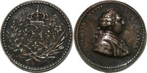 P2773 France Inedit 13mm Médaille Louis XVIII aux L couronnés Colonies Desnoyers SPL