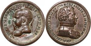 P2800 Rare France Médaille Duc de Berry Duc Bordeaux 1820 Desnoyers SPL