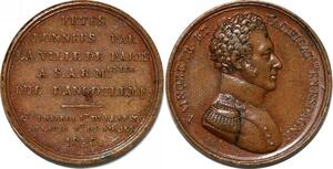 P2801 Rare France Médaille Duc Angouleme Pacificateur Espagne 1823 Desnoyers SUP