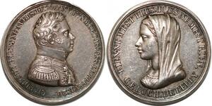 P2809 Rare France Médaille Duchesse Duc Berry 1778 1820 Desnoyers SPL