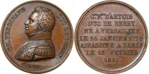 P2822 France Médaille Ch Ferdinand Duc Berry 1778 1820 Desnoyers SPL