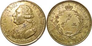 P2824 Rare France Jeton Louis XVIII Paix Commerce 1814 Chaplain Desnoyers SPL