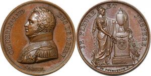 P2826 France Médaille Ch Ferdinand Duc Berry 1778 1820 Caqué Desnoyers SPL