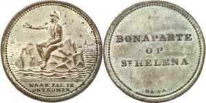 P2827 France Scarce Netherland Token Napoleon Bonaparte St Helena Desnoyers UNC