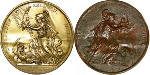 P2836 France Médaille Naissance Duc Bordeaux Patrie 1820 Laffite Carter Desnoyers SPL