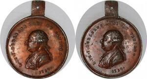 P2896 France Very Scarce Unlisted Medal L Philippe Jos d'Orleans ami peuple 1789 SUP