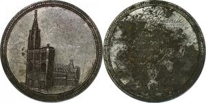 P2906 Rare France France Médaille La Nef de la Cathedrale de Strasbourg SUP ->Faire offre