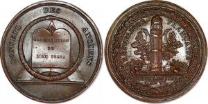 P2925 Rare France Médaille Directoire Conseil des Anciens l'An VI 1798 SUP ->F offre