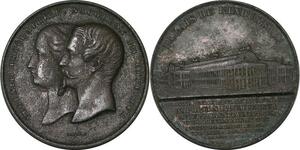 P2936 France Médaille Eugénie Napoléon III Palais de Industrie 1853 ->Faire offre