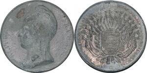 P2937 France Médaille République Française Dupré Marianne Drapeaux ! A nettoyer