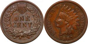 P2988 United States USA Indian Cent 1887 ->Make offer