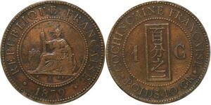 P3035 French Cochin China 1 Cent 1879 A Paris ->Faire offre