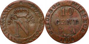 P3061 France Faux 10 Centimes Napoléon I 1808 A Paris ->F offre