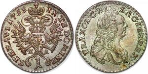 P3082 Scarce Finest Austria Habsburg Kreuzer Franz Lorraine 1755 HA UNC !!!!