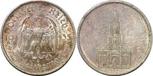 P3094 Germany Third Reich 5 Reichsmark 1935 F Silver AU -> Make offer