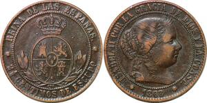 P3119 Spain 2 1/2 Centimos 1868 OM -> Make offer