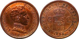 P3122 Spain 2 Centimos 1905 (05) SM V UNC ->Make offer