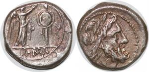 P3154 Roman Republic Victoriatus Rome 211-208 BC Jupiter Victory Silver