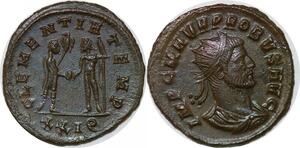 P3168 Roman Empire Probus Aurelianus 276 Cyzique Clementia Temp xxip UNC