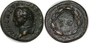 P3173 Rare Roman Empire As Vespasian Antioch 76 77 S C -> Make offer