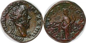 P3181 Rare Roman Empire Sesterce Marcus Aurelius Rome AD 170 XXIIII Salvti Avg
