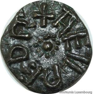 P3185 Rare King Northumbria Styca Aethelred II 841 843 York AEILRED R Quality AU