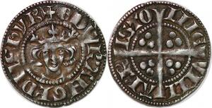 P3187 Rare Great Britain Penny Edward I 1272-1307 Vill Abr Isto Llie Silver AU