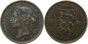 P3208 Jersey 1/12 Shilling Victoria 1877 H Heaton ->Make offer