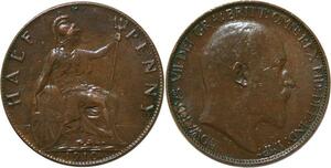 P3217 Great Britain Half Penny Edward VII 1910 ->Make offer
