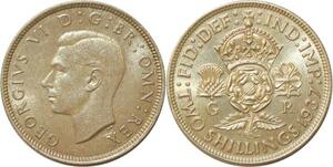 P3225 Great Britain Shilling George VI 1937 Silver UNC -> Make offer